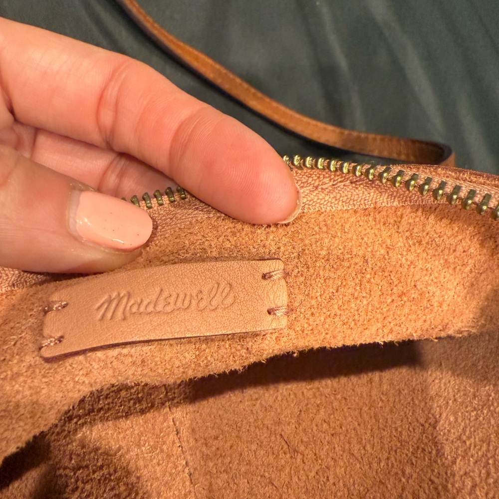 Madewell The Knotted Crossbody Bag in Colorblock Weathered Olive Multi (Pink) - Picture 6 of 11